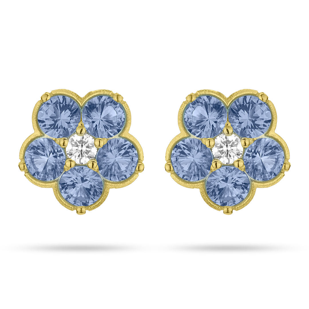 Paul Morelli Blue Sapphire Wild Child Stud Earrings