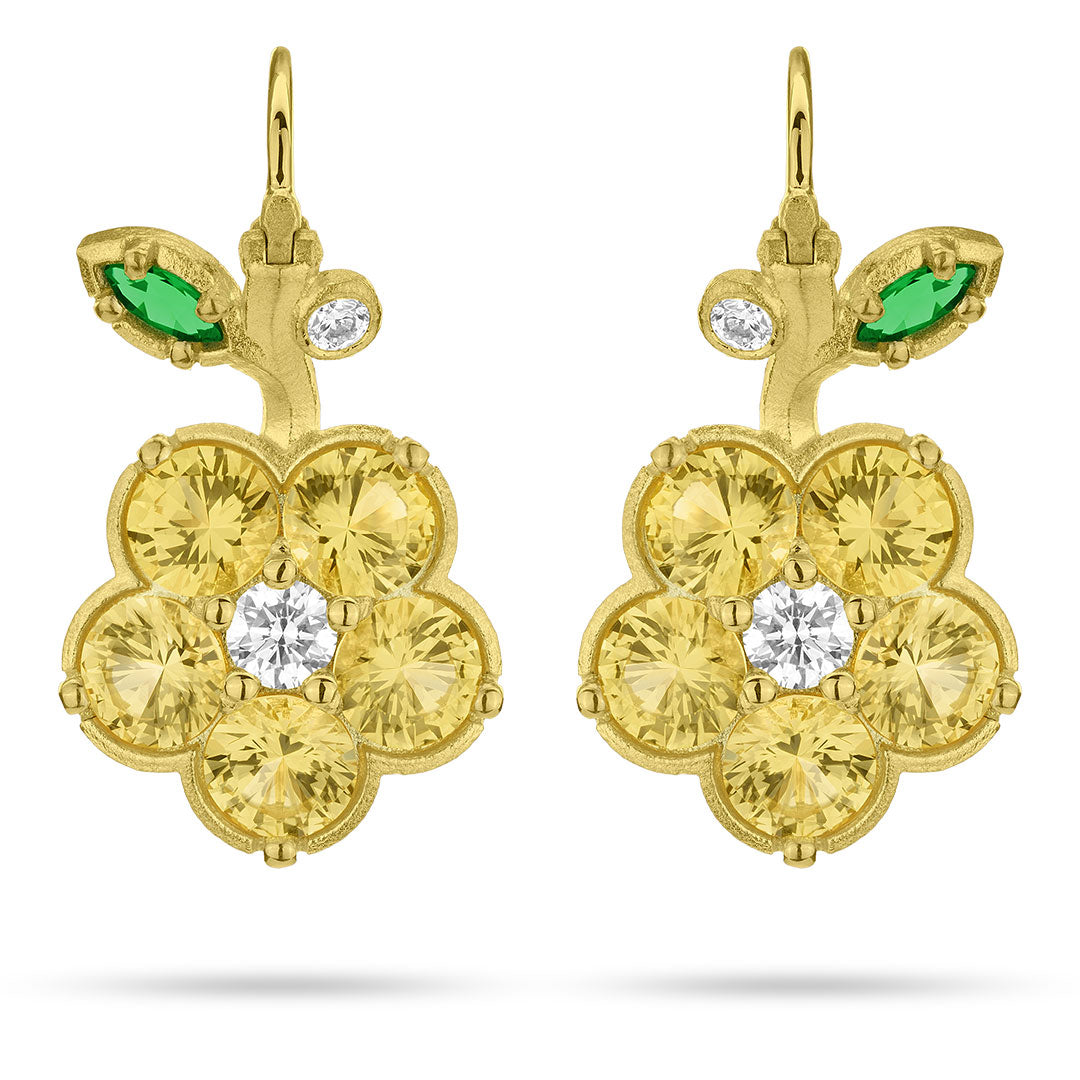 Paul Morelli Yellow Sapphire Wild Child Drop Earrings